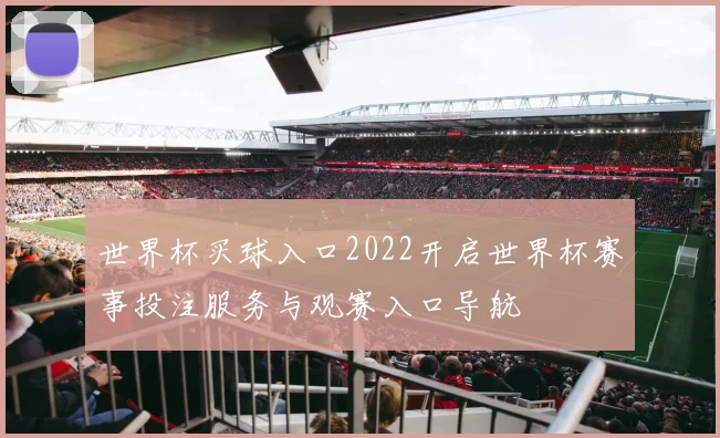 世界杯买球入口2022开启世界杯赛事投注服务与观赛入口导航